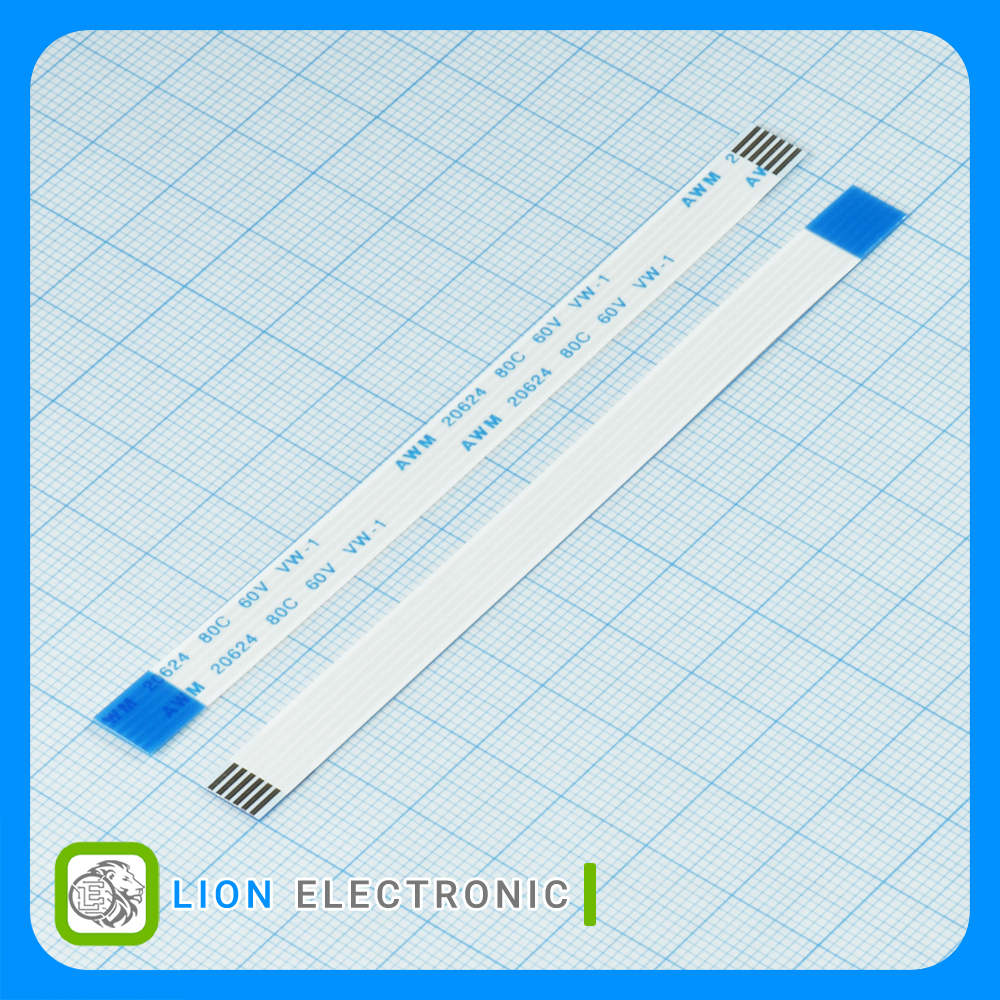کابل فلت (Opposite Side)FFC-1.0-6P-100mm