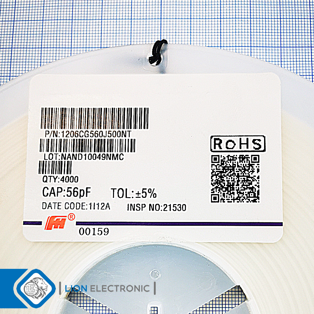 CAP1206 56pF 50V 5%