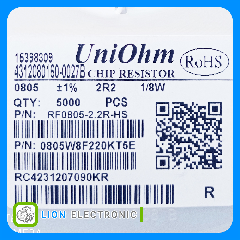RES0805 2.2R 1%