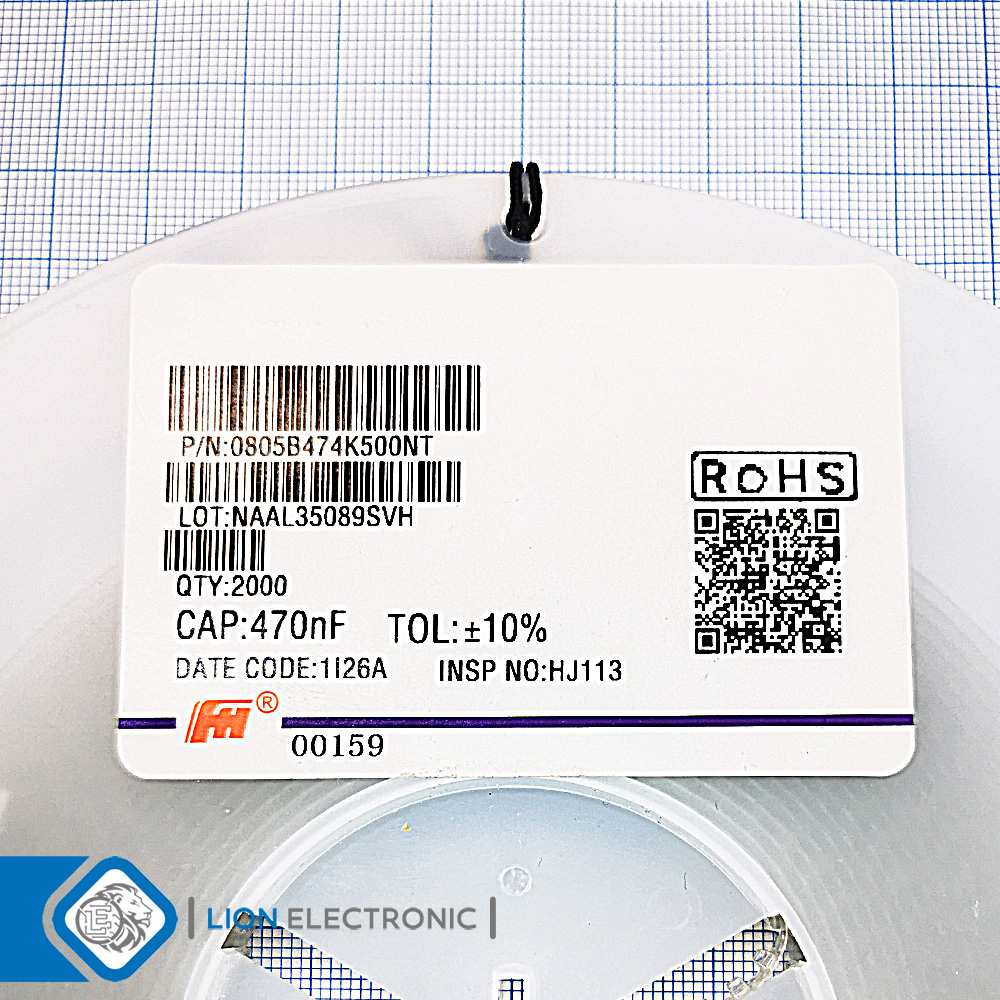CAP0805 470nF 50V 10%