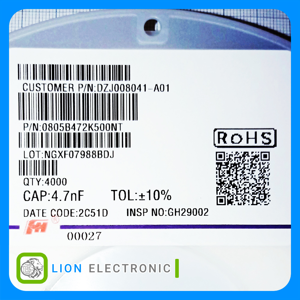 CAP0805 4.7nF 50V 10%