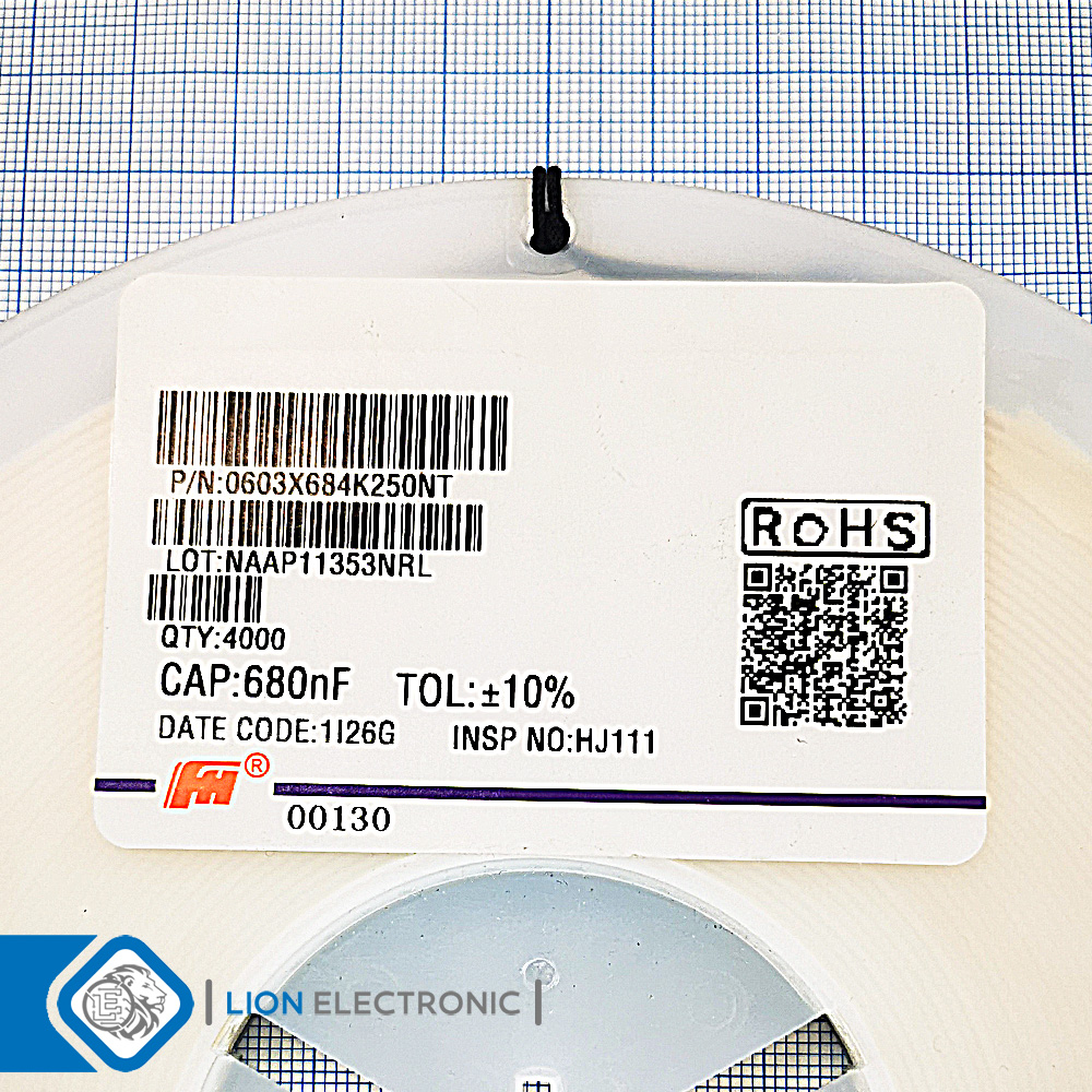 CAP0603 680nF 25V 10%