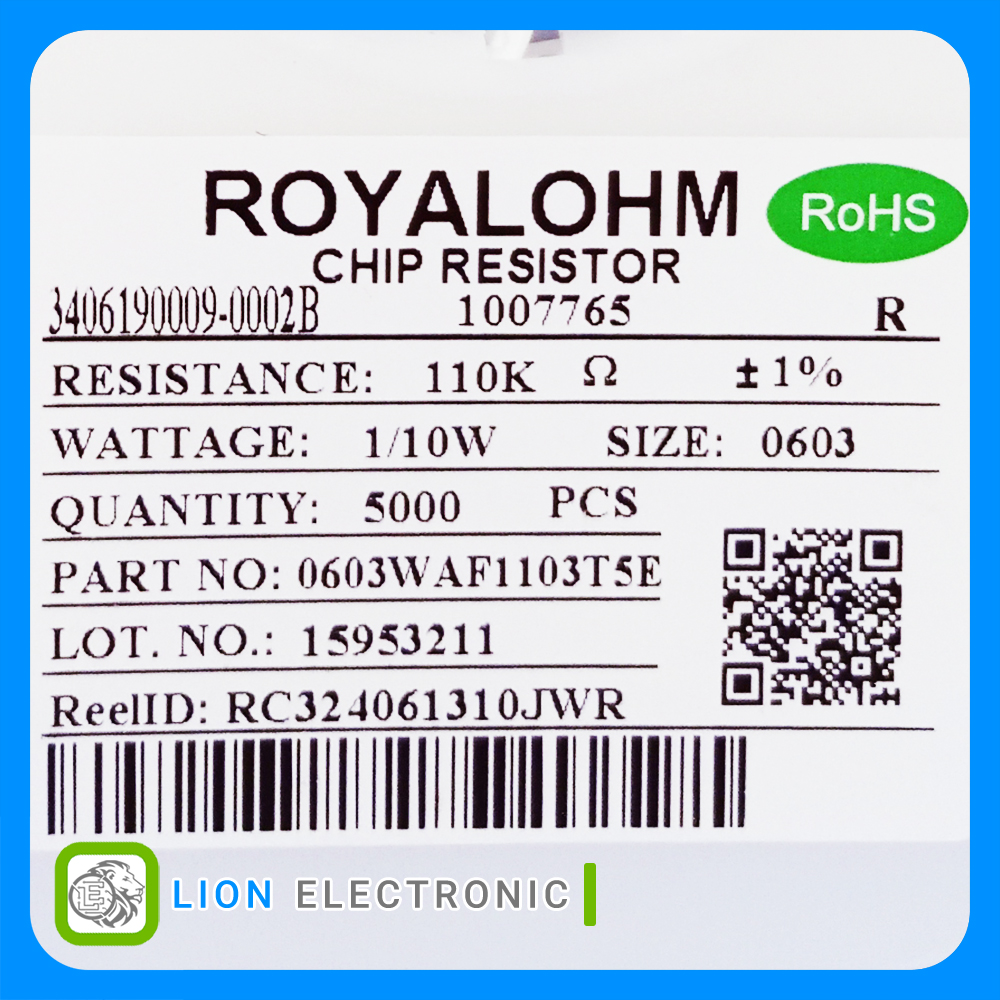 RES0603 110K 1%
