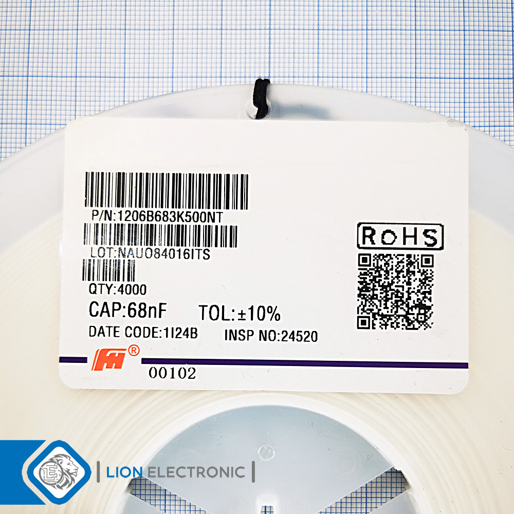 CAP1206 68nF 50V 10%