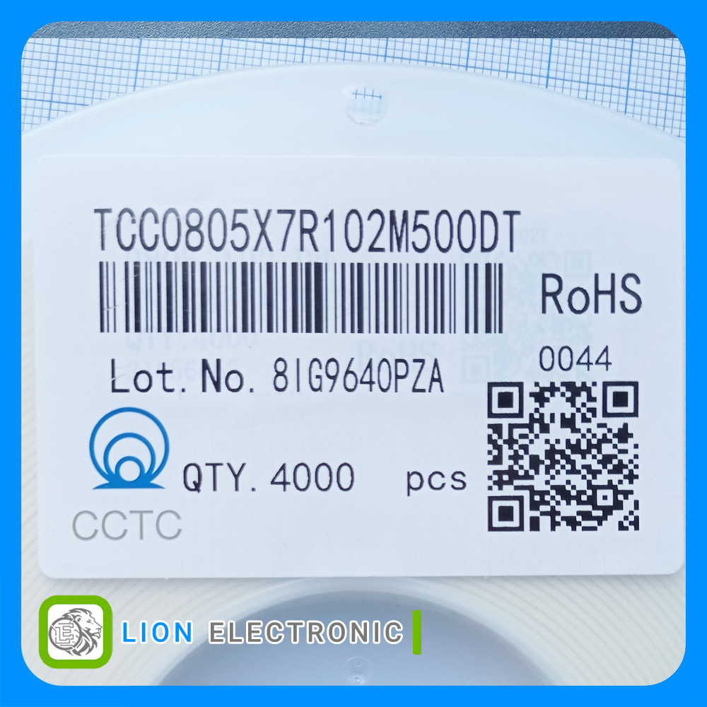 خازن TCC0805X7R102M500DT