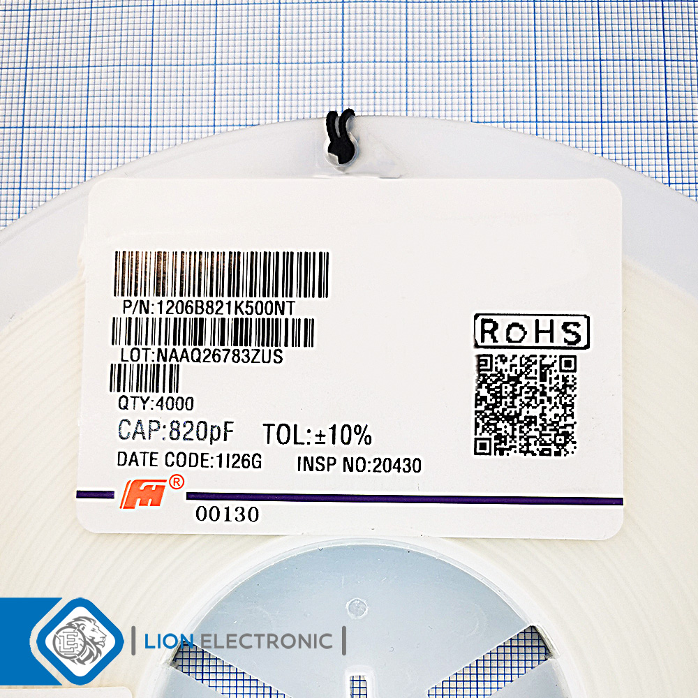 CAP1206 820pF 50V 10%