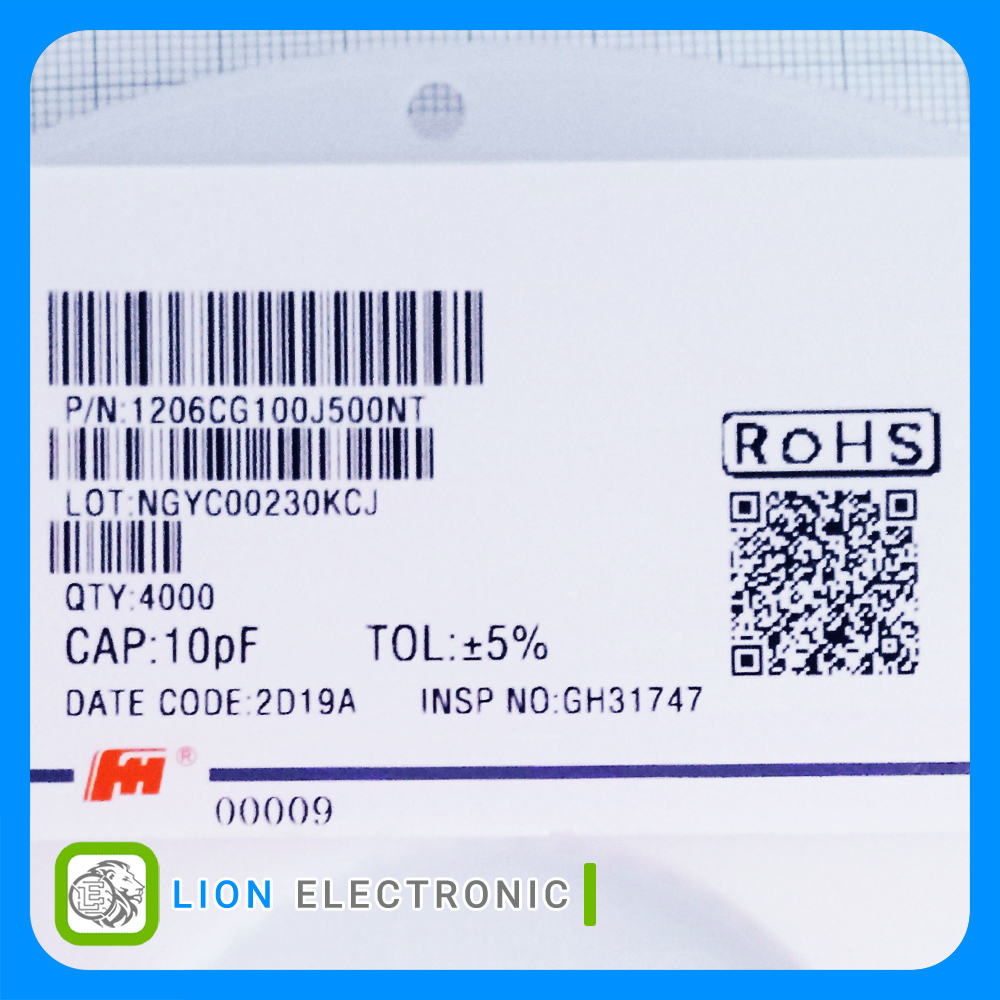 خازن 1206CG100J500NT