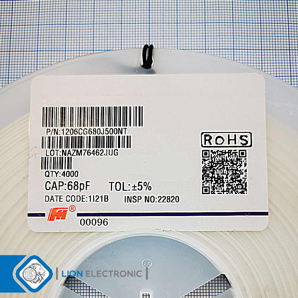 CAP1206 68pF 50V 5%