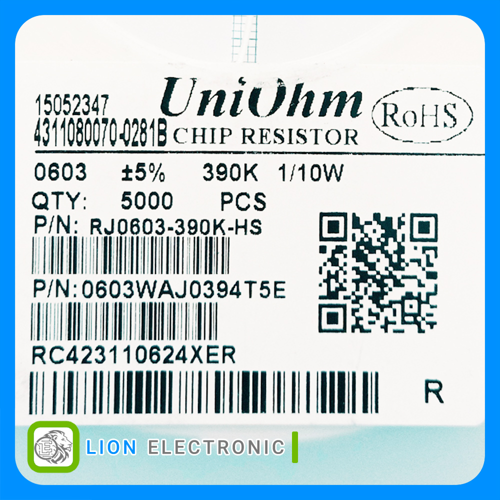 RES0603 390K 5%