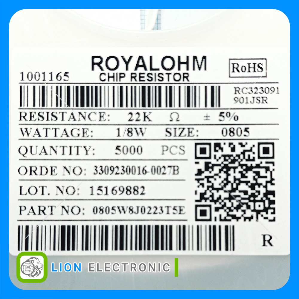RES0805 22K 5%