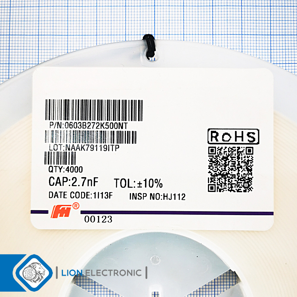 CAP0603 2.7nF 50V 10%