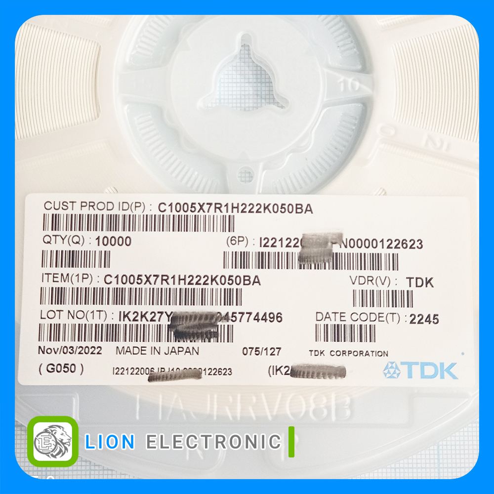 خازن C1005X7R1H222K050BA